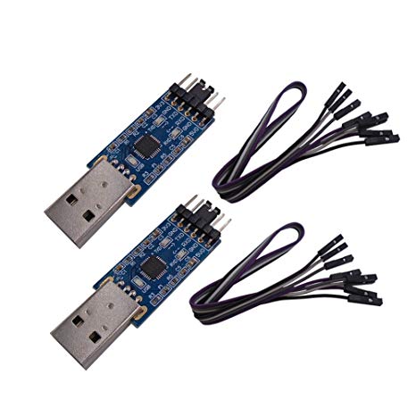 DSD TECH 2PCS USB to TTL Serial Adapter with CP2102 Chip Compatible with Windows 7,8,10,Linux,Mac OS X