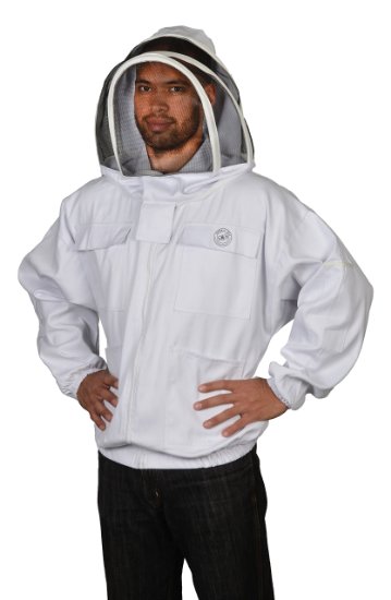 Humble Bee 311-XL Polycotton Beekeeping Jacket with Fencing Veil X Large