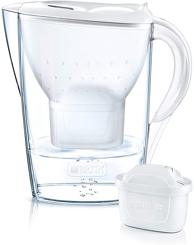 Brita Jahrespaket Cool weiß Marella Water Filter Jug Annual Pack Maxtra (Pack of 12), White