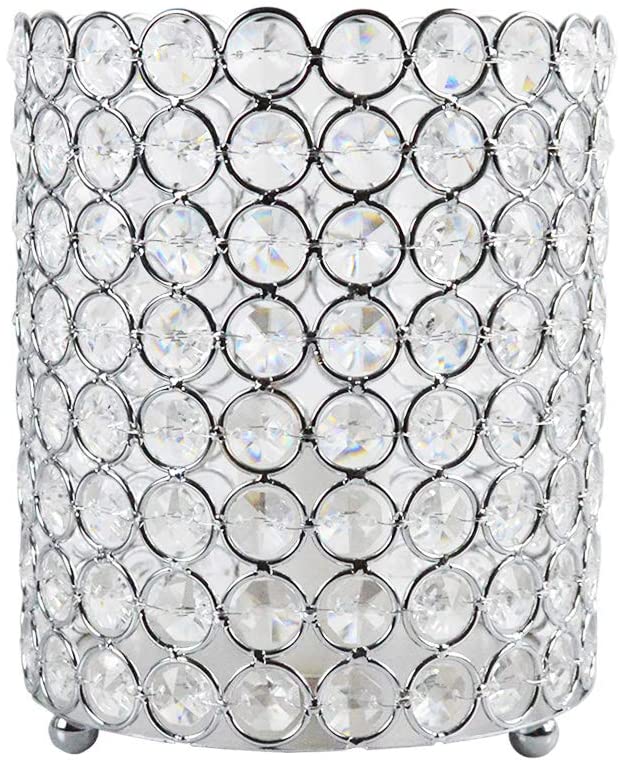 Floodoor Crystal Table lamp, Cylindrical Crystal lamp, Crystal Table lamp can be Used in Bedroom, Kitchen, Dining Room, Living Room, Bedside Modern Crystal Table lamp