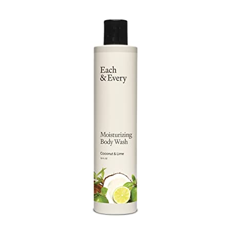 Each & Every Natural, Moisturizing Body Wash | Made with Essential Oils, Vegan & Sustainably Sourced | 10 fl oz (Coconut & Lime)