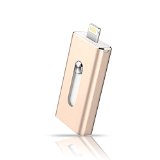 32GB USB Flash Drive with 8 pin Lightning Connector for iPhones 6s6s Plus Gold