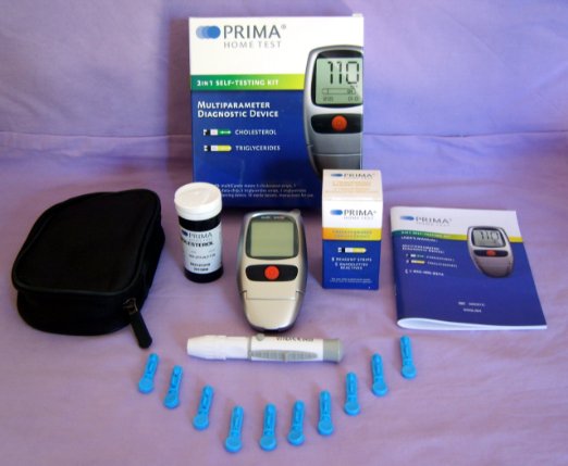 PRIMA Cholesterol and Triglycerides 2 in 1 Home Test/Meter Kit Monitoring System FDA Approved!!!