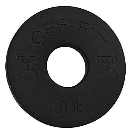 CFF 1 lb Competition Rubber Fractional Weight Plates - Pair