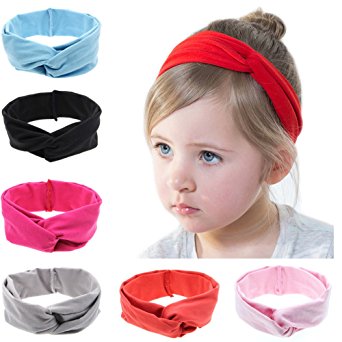 Roewell Baby Elastic Hair Hoops Headbands and Girl's Fashion Soft Headbands