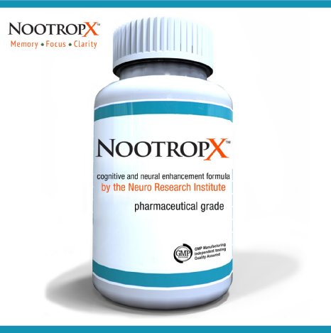 NootropX - New and Improved Supplemental Formula for Limitless Brain Potential - Increase Mental Focus Enhance Memory and Boost Concentration without Negative Side Effects 60 Caps - 30 Day Supply