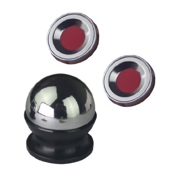 Magnetic Dash Mount Kit for Cell Phones. Dash Ball and 2 Strong Neodymium Magnets (2 Magnets   1 Ball)