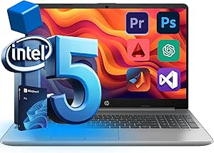 Hp Newest Pro 250 Intel 10-Core i5 High-Performing Laptop, 32GB RAM, 512GB SSD, Intel Iris Xe Graphics, Wi-Fi 6, USB-C, 15.6" FHD, Windows 11 Pro, Moderate Video Editing, Photoshop, Game and More