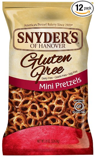 Snyder's of Hanover Gluten Free Pretzel Mini, 8 Ounce (Pack of 12)