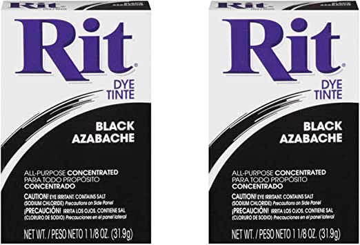Rit All-Purpose Powder Dye, Black (2 pack)