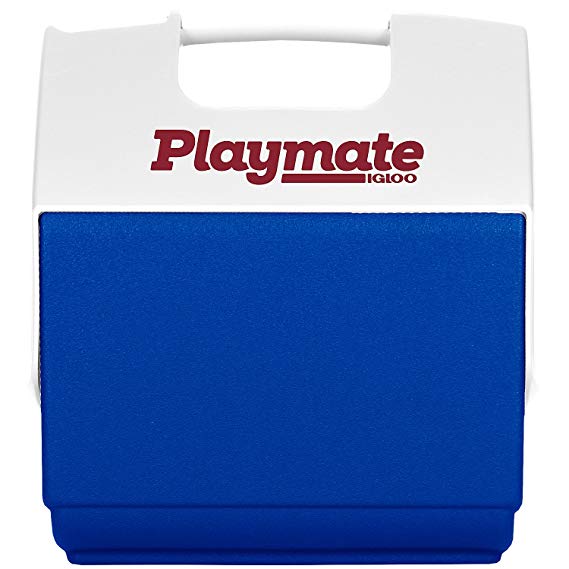Igloo 7363 11.75 x 8.25 x 13-Inch Playmate Pal Personal Sized Cooler, 7-Quart (Ocean Blue/White)