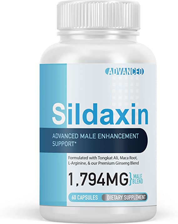 Sildaxin Sexual for Men - Advanced Male Enhancement Support - Sildaxin Pills Male Blend - 60 Capsules (1 Month Supply)
