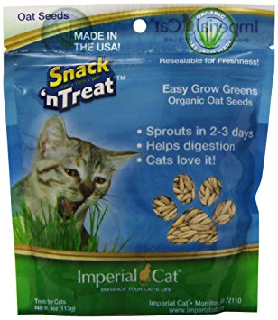 Imperial Cat Easy Grow Oat Grass Seeds, 4-Ounce