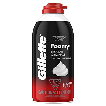 Gillette Foamy Shaving Cream, Regular - 11 oz