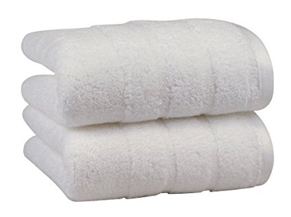 Luxury Hand Towel 2-Pack, Made in the USA with 100% Cotton from Africa – Made Here by 1888 Mills, White