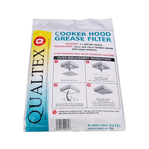 Universal Cooker Hood Grease Filters - Pack of 2