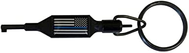 Zak Tool Swivel Key, Thin Blue Line, ZAK-100-BL Black Standard