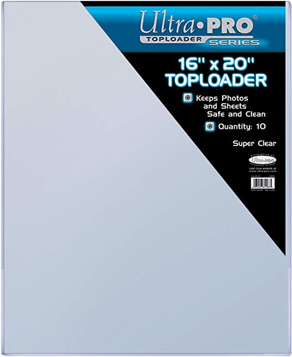 Ultra Pro 16" X 20" Toploader 10ct