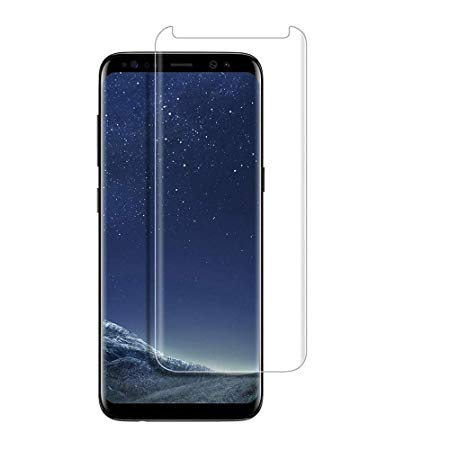 Frazil Full Coverage Edge-to-Edge 5D Tempered Glass Screen Protector for Samsung Galaxy S8  Plus (Transparent) [Slightly Smaller]