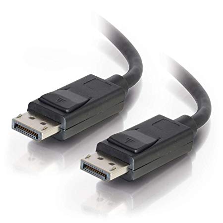 C2G 54400 DisplayPort Cable with Latches M/M, 8K UHD Comptatible - Digital Audio Video, Black (3 Feet, 0.91 Meters)