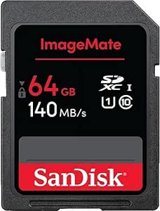 SanDisk 64GB ImageMate SD UHS 1 Memory Card - Up to 140MB/s, SDSDUNB-064G-Aw6kn