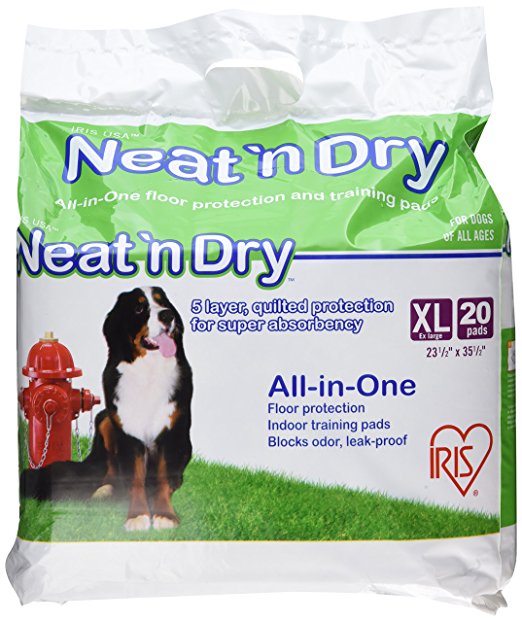 IRIS Neat 'n Dry Premium Pet Training Pads, Extra Large