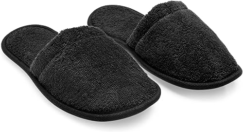 Arus Men's Cotton Slippers Turkish Terry Cloth for Spa and Bath