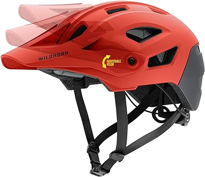 Wildhorn Corvair Mountain Bike Helmet for Men and Women with Maximum Venting, FTA fit System & Adjustable Visor. Adjustable Sizing Adult Bike Helmets for Women and Men. Stylish All Around MTB Helmet