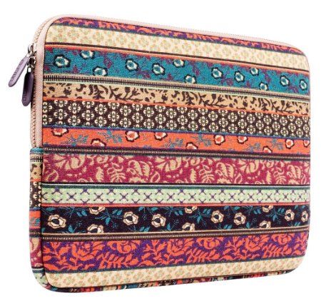 Plemo 11-11.6 Inch Bohemian Style Laptop Sleeve Case Bag for 11.6-Inch MacBook Air / Laptops / Notebook