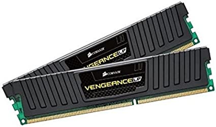 Corsair CML16GX3M2A1600C9 Vengeance LP 16GB (2x8GB) DDR3 1600 Mhz CL9 Mémoire pour ordinateur de bureau performante avec profil XMP. Noir