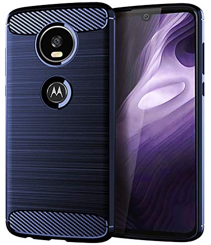 Moto Z4 Case, Moto Z4 Play Case, Asmart Shock Absorption Moto Z4 Phone Case Slim TPU Bumper Cover Soft Flexible Moto Z4 Skin Lightweight Protective Case for Motorola Moto Z4 Play, Blue