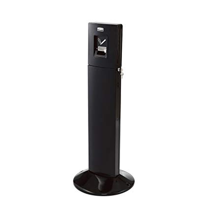 Rubbermaid Commercial Products FGR93400BK Metropolitan Smokers' Station, Black