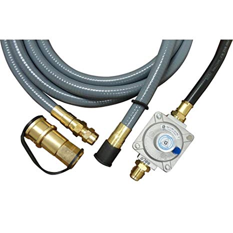 Universal Natural Gas Hose & Regulator Set, For Grills with 90,000 BTU's Or Less