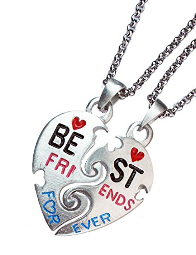Best Friends Forever Split Pewter Pendant Jewelry