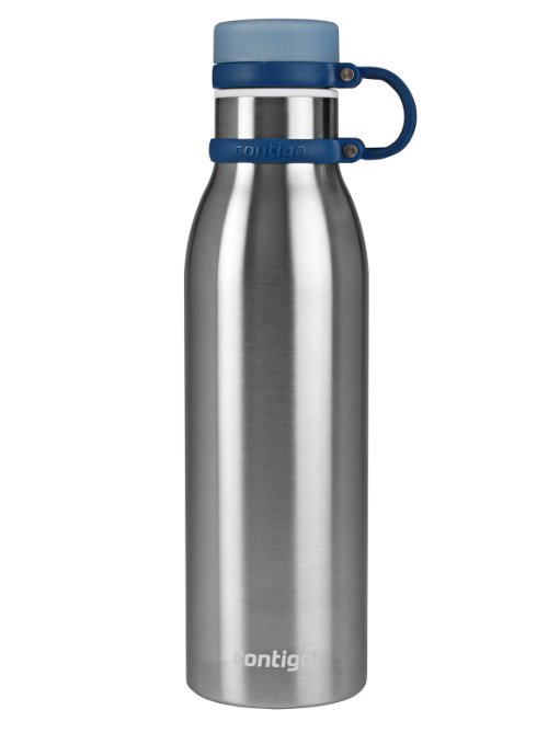 Contigo Matterhorn Water Bottle, 20 oz, Stainless Steel with Monaco Accent