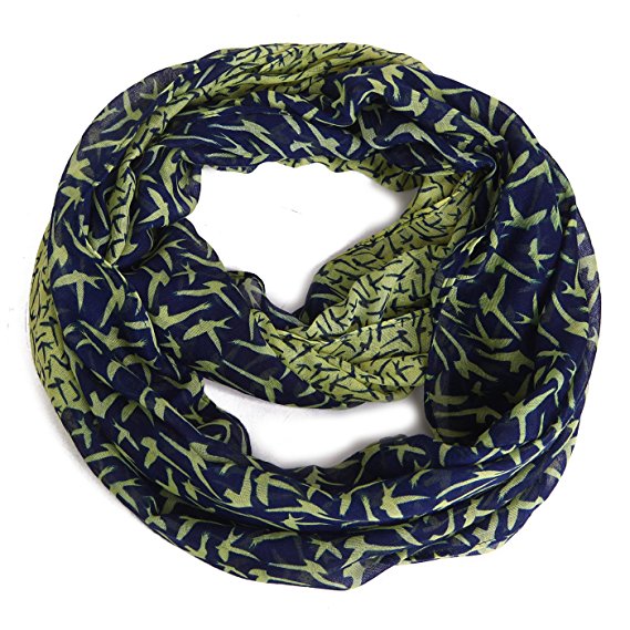 HDE Women's Lightweight Infinity Scarf Circle Loop Lightweight Pattern Neck Wrap