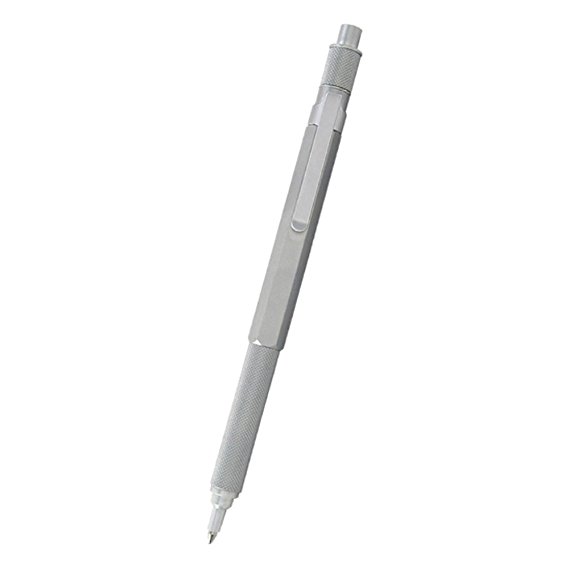 Hexomatic Ballpoint Silver Pen