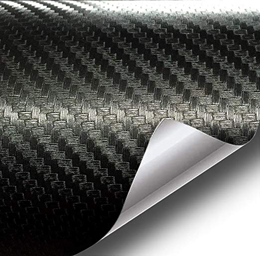 VViViD XPO Black 3D Carbon Fiber 5ft x 3ft Vinyl Wrap Roll with Air Release Technology