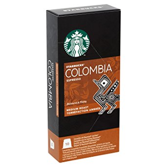 Starbucks Colombia Espresso Capsules, Nespresso* Compatible(Pack of 12,Total 120 capsules)