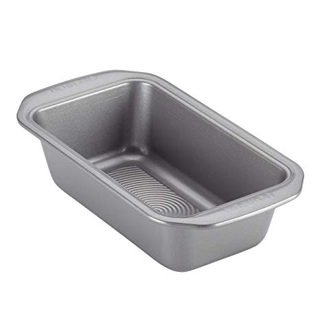 Circulon 47480 9" x 5" Steel Loaf, Meatloaf Pan, Gray