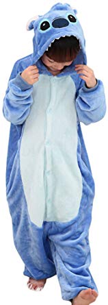 Tonwhar Kids Stitch Pajamas Children's Unisex Cosplay Costume Onesie