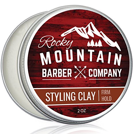 Hair Styling Clay for Men - Canadian Made– Sculpting Hair Product with Firm Hold for Shorter, Spikey Styles – Workable Shine-Free Matte Finish with Natural Plant Derived Ingredients- 2 OZ