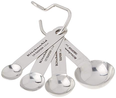 KitchenAid Kitchen Tools Set of 4 Stainless Steel Measuring Spoons