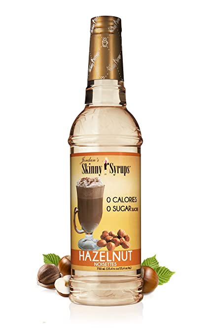 Jordan's Skinny Syrups Hazelnut, Sugar Free Coffee Flavoring Syrup, 25.4 Ounce Bottle