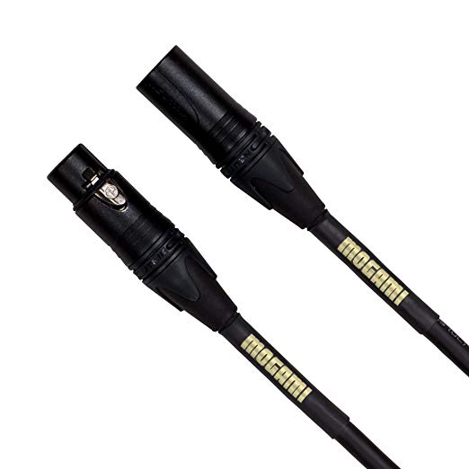 Mogami GOLD AES-12 Digital/Analog XLR Microphone Cable, XLR-Female to XLR-Male, 3-Pin, Gold Contacts, Straight Connectors, 12 Foot
