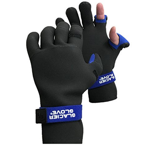 Glacier Glove Premium Neoprene Slit Finger Fishing Glove