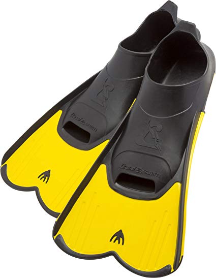 Cressi Short Full Foot Pocket Fins for Swimming or Training in the Pool and in the Sea | Light: made in Italy