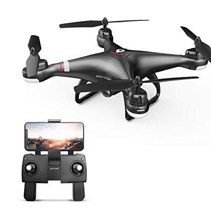 Holy Stone HS110G GPS Drone with 1080P Camera for Adults and Kids, RC Quadcopter with Wifi FPV Live Video Camera, Auto Return, Custom Flight Path, Long Flight Time, Follow Me, Auto Hover Headless Mode