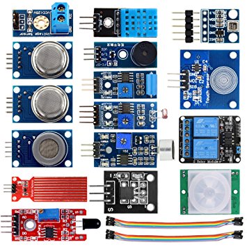 KOOKYE 16 in 1 Smart Home Sensor Modules Kit for Arduino Raspberry Pi DIY Professional (Smart Home Kit)