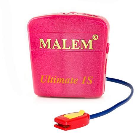 Malem Ultimate PRO Selectable Magenta Bedwetting Alarm with Vibration - Magenta